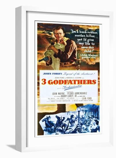 3 Godfathers (aka Three Godfathers)-null-Framed Art Print