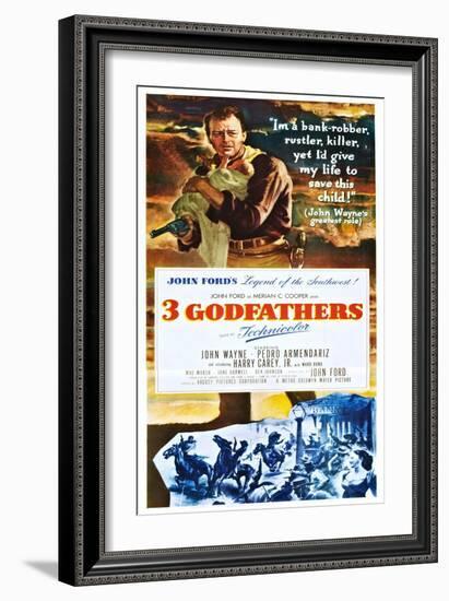 3 Godfathers (aka Three Godfathers)-null-Framed Art Print