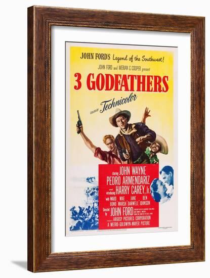 3 Godfathers-null-Framed Art Print