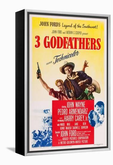 3 Godfathers-null-Framed Stretched Canvas