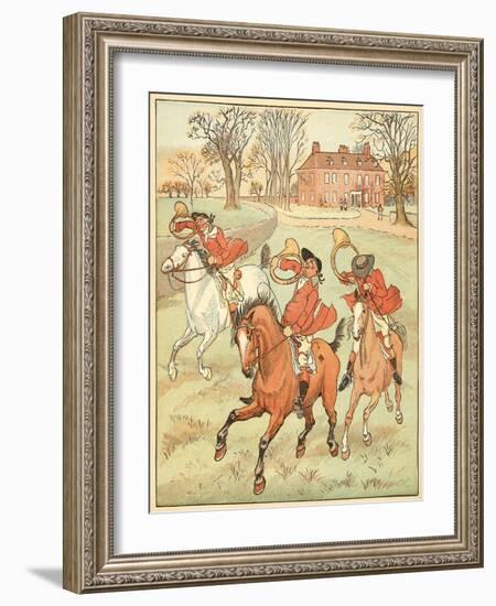 3 Jovial Huntsman-Randolph Caldecott-Framed Photographic Print