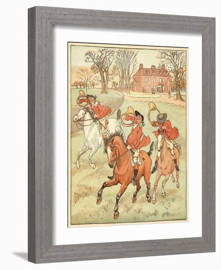 3 Jovial Huntsman-Randolph Caldecott-Framed Photographic Print