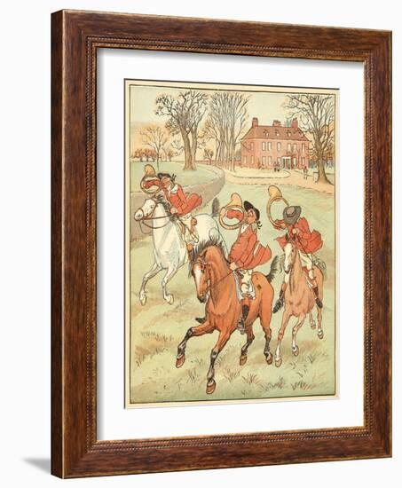 3 Jovial Huntsman-Randolph Caldecott-Framed Photographic Print