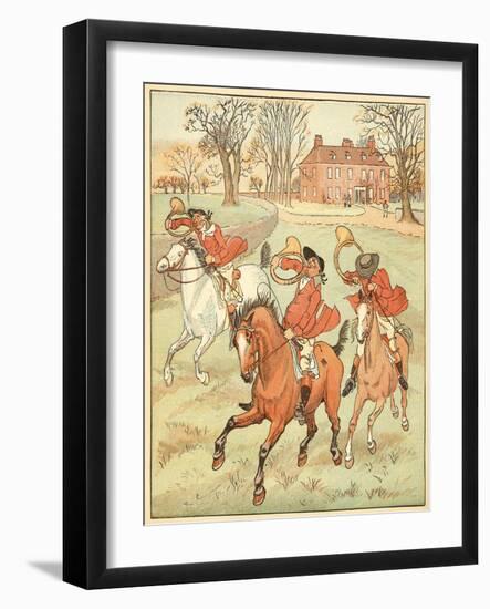 3 Jovial Huntsman-Randolph Caldecott-Framed Photographic Print