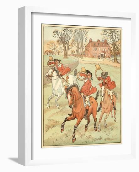 3 Jovial Huntsman-Randolph Caldecott-Framed Photographic Print