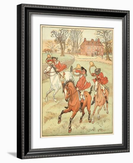 3 Jovial Huntsman-Randolph Caldecott-Framed Photographic Print