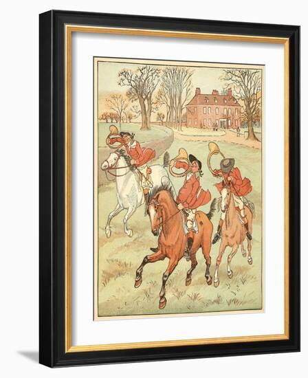 3 Jovial Huntsman-Randolph Caldecott-Framed Photographic Print