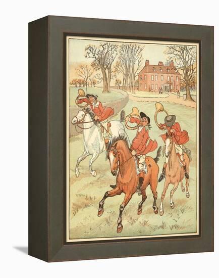 3 Jovial Huntsman-Randolph Caldecott-Framed Premier Image Canvas