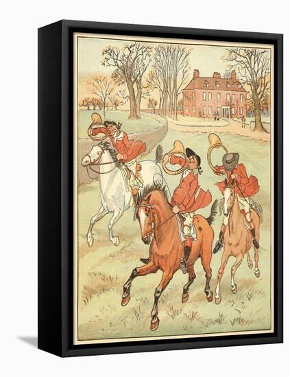 3 Jovial Huntsman-Randolph Caldecott-Framed Premier Image Canvas