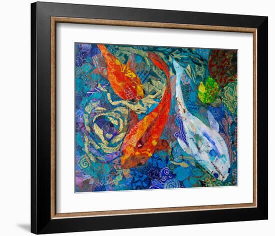 3 Koi-null-Framed Art Print