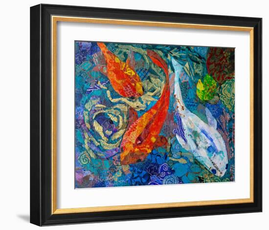 3 Koi-null-Framed Art Print