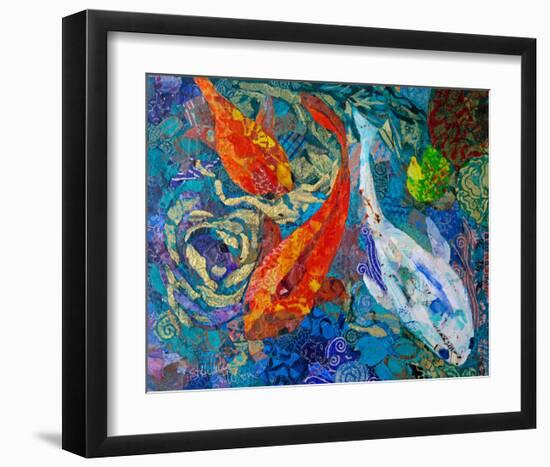 3 Koi-null-Framed Art Print