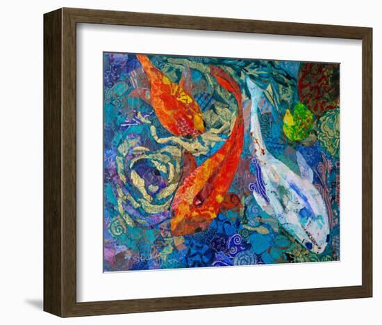 3 Koi-null-Framed Art Print