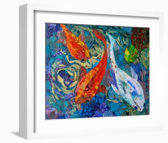 3 Koi-null-Framed Art Print