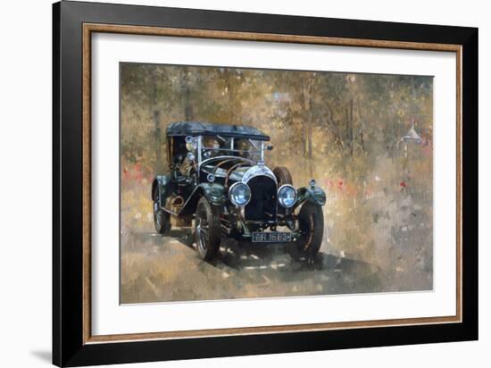 3 Litre Bentley at Cottesbrooke-Peter Miller-Framed Giclee Print