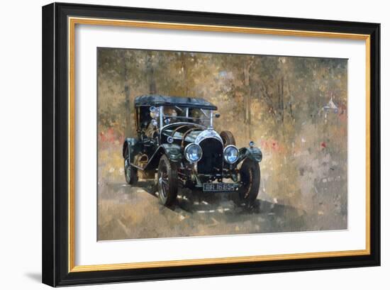 3 Litre Bentley at Cottesbrooke-Peter Miller-Framed Giclee Print