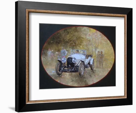 3 Litre Bentley at Kelmarsh-Peter Miller-Framed Giclee Print