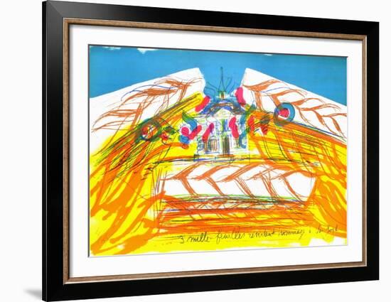 3 Mille Feuilles Rendent Hommage a V.G.-Jean Messagier-Framed Limited Edition