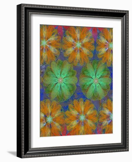 3 of 4 abstract art Circle Color Decor 3 D E-Ricki Mountain-Framed Art Print