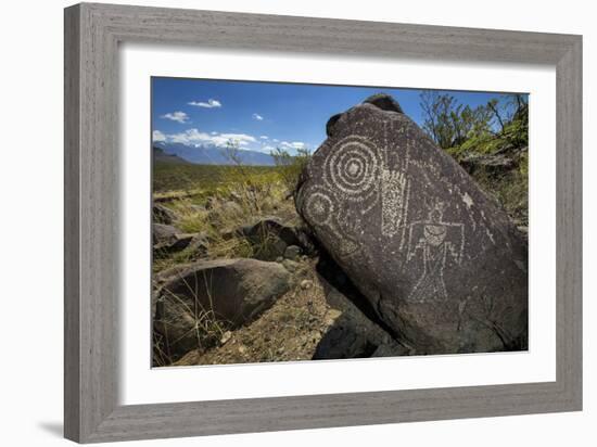 3 Rivers Petroglyph Site, NM, USA: The Few Places In The Desert SW Set Aside Solely For Rock Art-Ian Shive-Framed Photographic Print