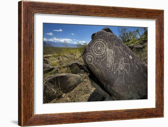 3 Rivers Petroglyph Site, NM, USA: The Few Places In The Desert SW Set Aside Solely For Rock Art-Ian Shive-Framed Photographic Print