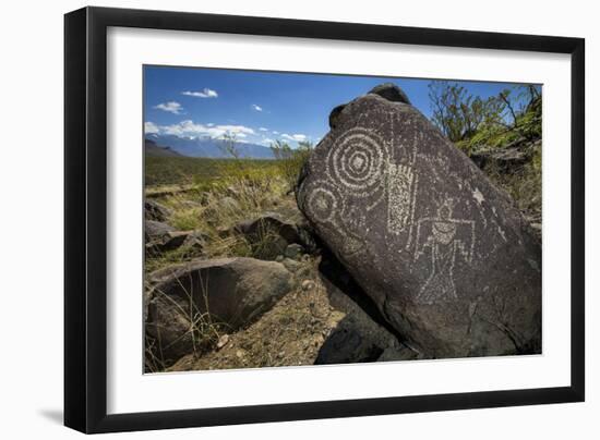 3 Rivers Petroglyph Site, NM, USA: The Few Places In The Desert SW Set Aside Solely For Rock Art-Ian Shive-Framed Photographic Print