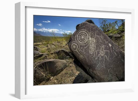 3 Rivers Petroglyph Site, NM, USA: The Few Places In The Desert SW Set Aside Solely For Rock Art-Ian Shive-Framed Photographic Print