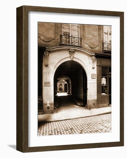 3 Rue des Lions, Ho?tel des Parlementaires-Eugène Atget-Framed Photographic Print