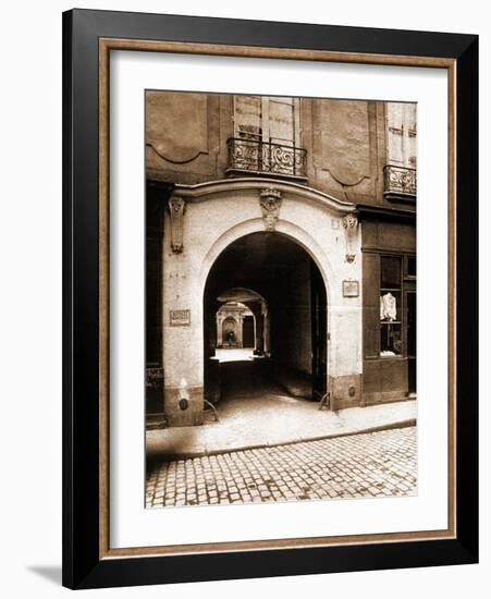 3 Rue des Lions, Ho?tel des Parlementaires-Eugène Atget-Framed Photographic Print