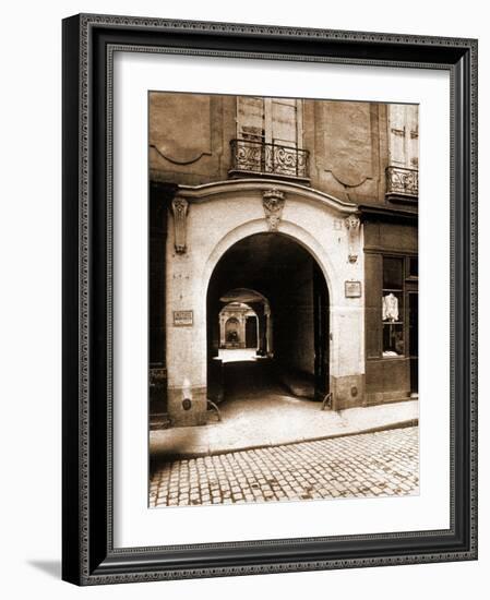 3 Rue des Lions, Ho?tel des Parlementaires-Eugène Atget-Framed Photographic Print