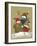 3 Snowmen Wearing Scarves and Jackets 1 Holding a Broom-Beverly Johnston-Framed Giclee Print