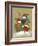 3 Snowmen Wearing Scarves and Jackets 1 Holding a Broom-Beverly Johnston-Framed Giclee Print
