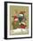 3 Snowmen Wearing Scarves and Jackets 1 Holding a Broom-Beverly Johnston-Framed Giclee Print