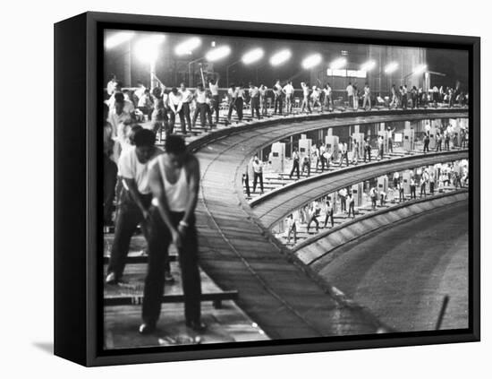 3-Tiered Driving Range in Japan-null-Framed Premier Image Canvas