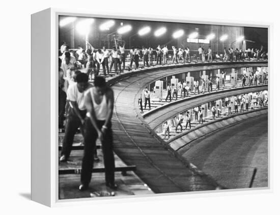 3-Tiered Driving Range in Japan-null-Framed Premier Image Canvas