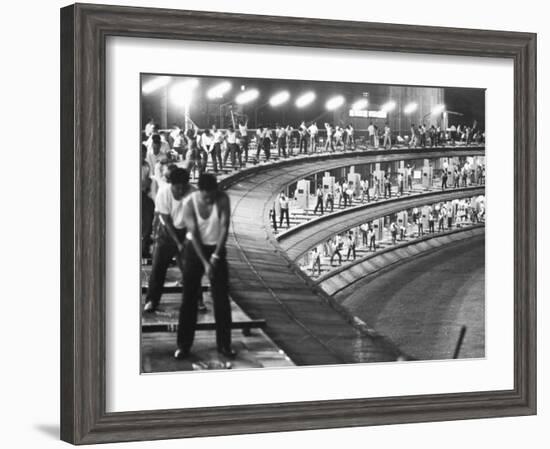 3-Tiered Driving Range in Japan--Framed Photographic Print