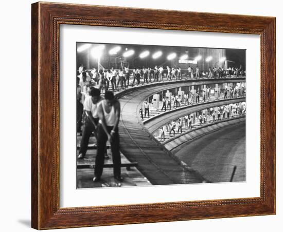 3-Tiered Driving Range in Japan-null-Framed Photographic Print