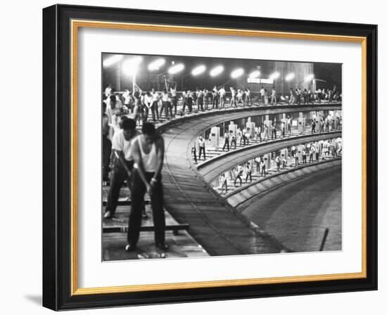 3-Tiered Driving Range in Japan-null-Framed Photographic Print