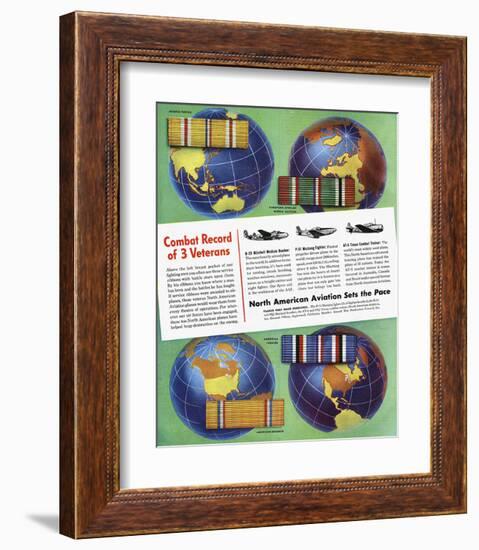 3 Veterans North American ad-null-Framed Art Print