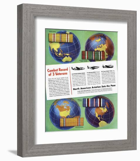 3 Veterans North American ad-null-Framed Art Print