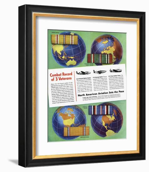 3 Veterans North American ad-null-Framed Art Print