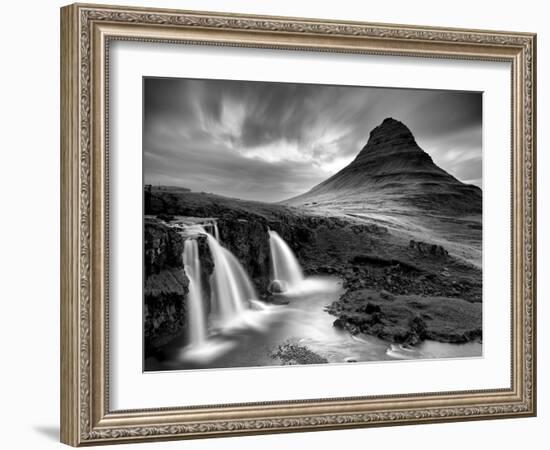 3 Waterfalls BW-Moises Levy-Framed Photographic Print