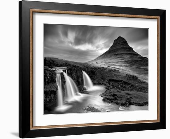 3 Waterfalls BW-Moises Levy-Framed Photographic Print