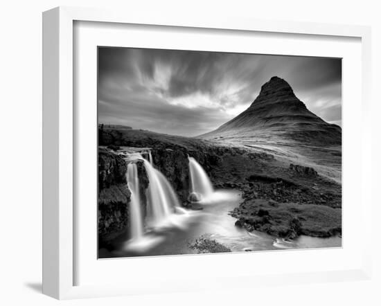 3 Waterfalls BW-Moises Levy-Framed Photographic Print