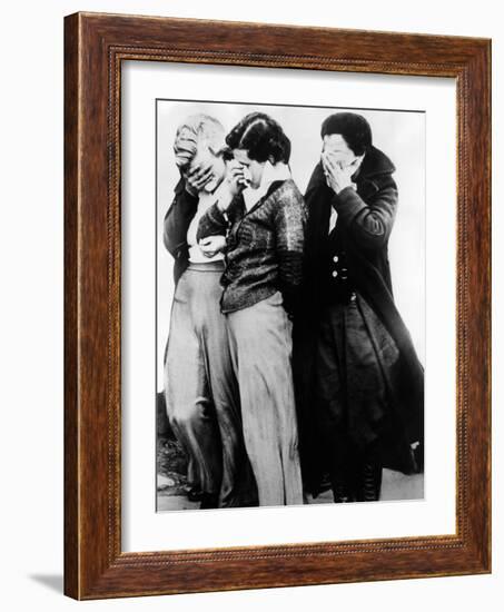 3 Women Who Were with John Dillinger's Gang at Little Bohemia Lodge During Shoot-Out with the FBI-null-Framed Photo