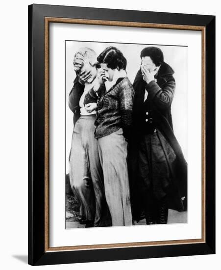 3 Women Who Were with John Dillinger's Gang at Little Bohemia Lodge During Shoot-Out with the FBI-null-Framed Photo