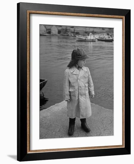 3 Year Old Boy Wearing Full Weather Gear-Eliot Elisofon-Framed Photographic Print