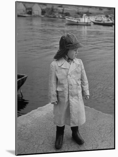 3 Year Old Boy Wearing Full Weather Gear-Eliot Elisofon-Mounted Photographic Print