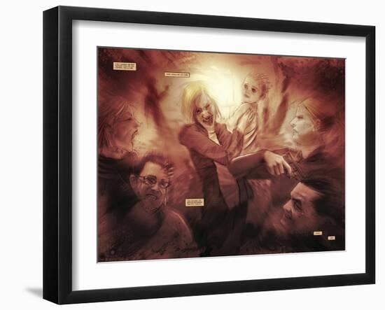 30 Days of Night: Eben & Stella - Page Spread-Justin Randall-Framed Art Print