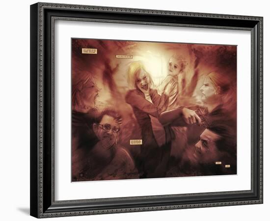 30 Days of Night: Eben & Stella - Page Spread-Justin Randall-Framed Art Print